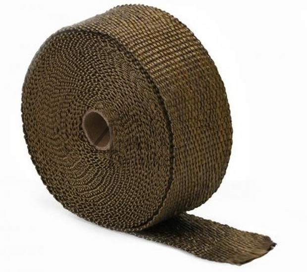 Exhaust heat wrap, 50mm x 5m, beige