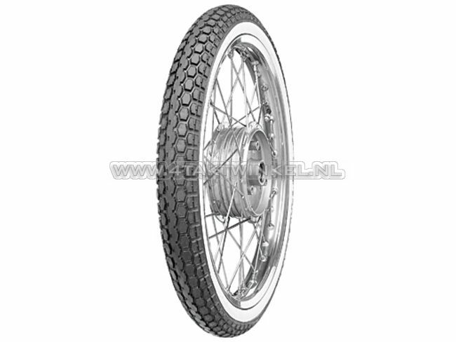 Tire 19 inch, Continental KKS10, street white wall, 2.25