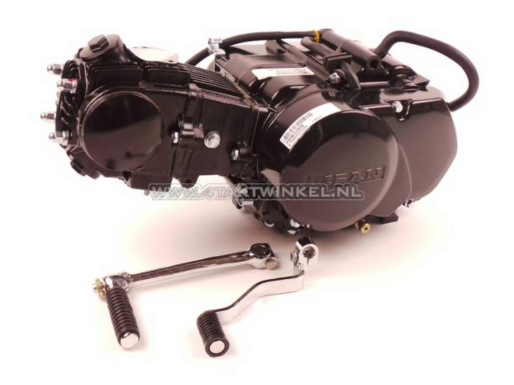 Engine, 50cc, semi-automatic, Lifan, 4-speed, black