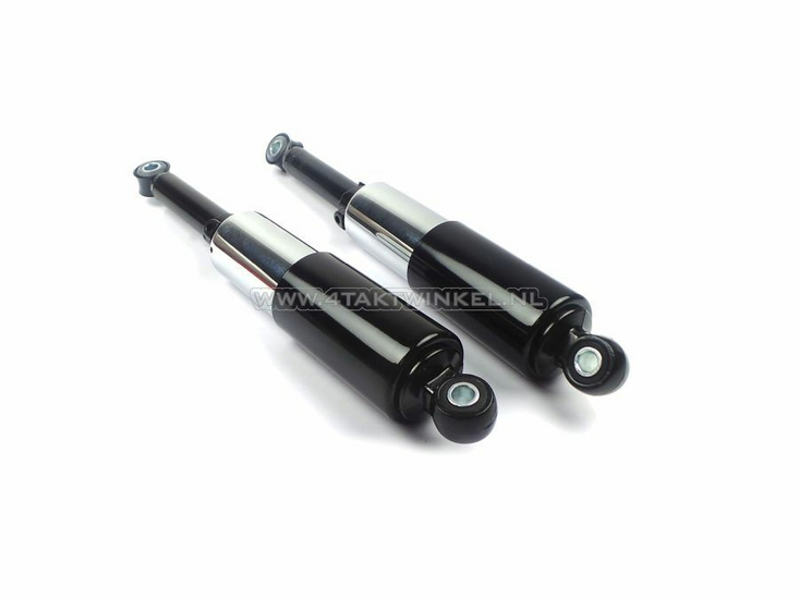 Shock absorber set 325mm black chrome C50 long