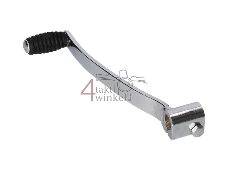 Gear pedal single chrome long attachment, for 12mm shaft