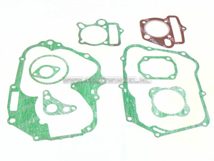 Gasket set AB, complete, 125cc, large stud spacing