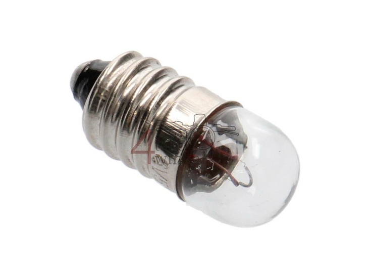 Bulb E10 screw socket, single, 6 volts, 5 watts