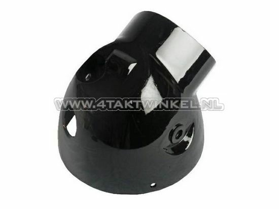 Headlight housing Dax large, aluminum, black