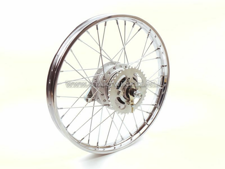 Wheel complete, rear wheel, 17&quot;, with accessories, fits C50, CD50 (SS50)