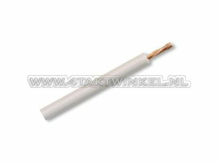 Wire per meter 0.75mm2, white