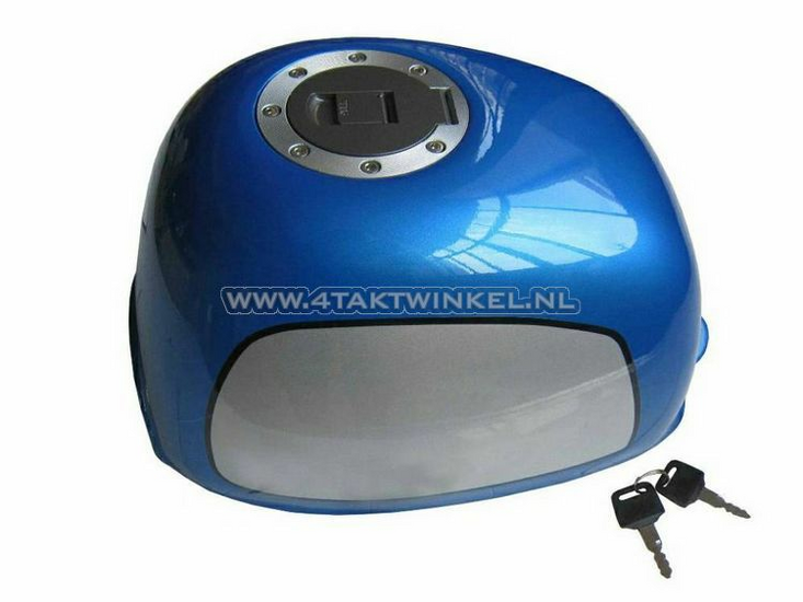 Tank, Gorilla, flat fuel cap, blue