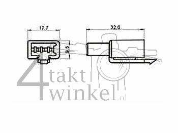 Connector Japanese, housing Connector 3-pin male