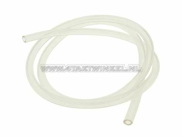 Fuel hose, 5mm - 8mm, transparent, per meter