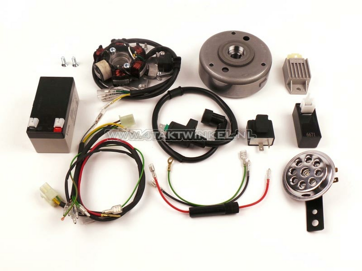 CDI ignition conversion kit &amp; 12 volt electricity CB50, CY50