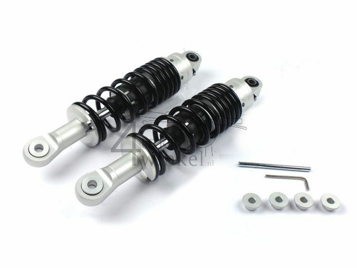 Shock absorber set 285mm gas damped, black