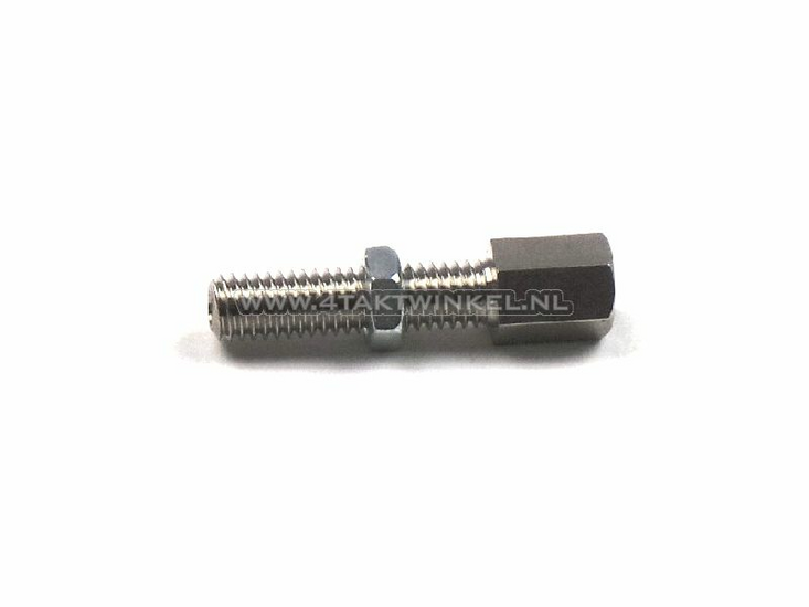 Cable adjuster, m6 thread without slot