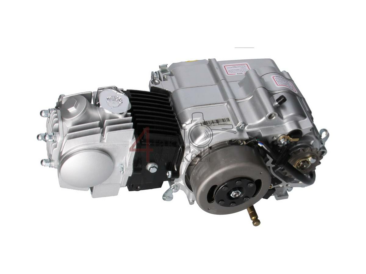 Engine, 107cc, manual clutch, Lifan, 4-speed, silver 2nd chance product