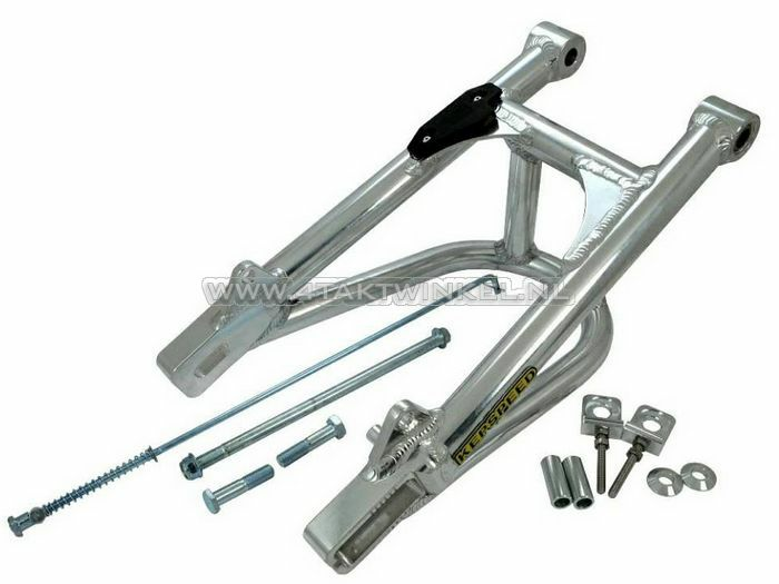 Swingarm Monkey aluminum, Kepspeed, round, length: + 16cm, with brace