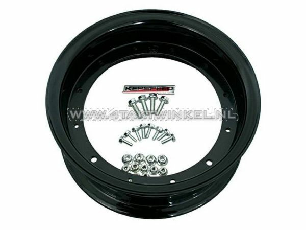 Rim Dax 10&quot; aluminum, standard look, 3.50, black