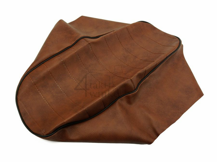 Seat cover Dax brown light, black piping