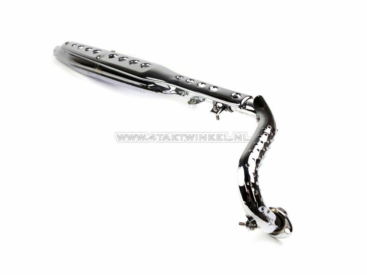 Exhaust standard, chrome, fits replica Dax