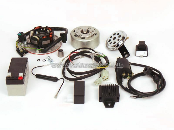 CDI ignition conversion kit &amp; 12 volt electricity, light flywheel, fits C50, Dax, Chaly, Monkey