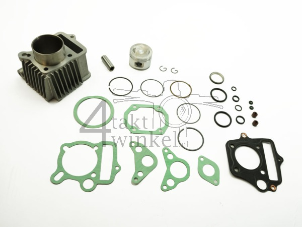 Cylinder kit, with piston &amp; gasket 70cc, GK4 50 head 49cc imprint, aloy