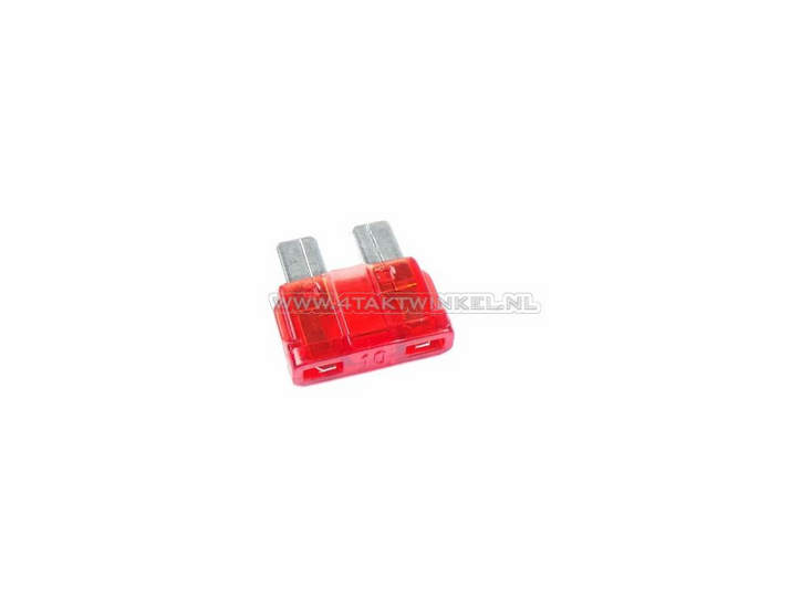 Fuse, car blade fuse, 10 ampere, standard