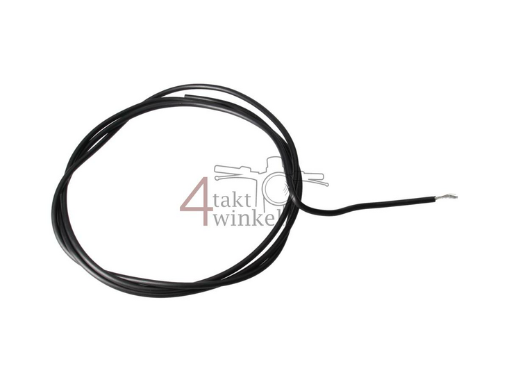 Wire per meter 0.75mm2, black