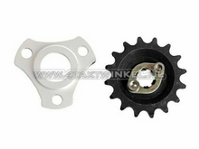 Front sprocket with offset and rear sprocket spacer set, Monkey, 15mm