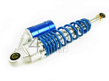 Schokbreker set 330mm gas gedempt, met pot, blauw