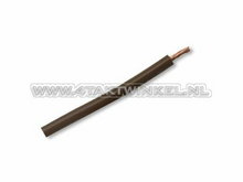 Wire per meter 0.75mm2, brown