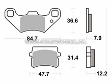 Brake pads, universal, Skymax pro, upside-down fork, Lucas