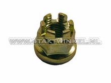 Nut m10 x 1.25 crown, original Honda