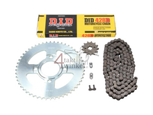 Sprockets and chain set, Mash Fifty, 13 - 52, silver