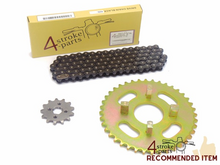 Sprockets and chain set, Dax Honda ST70, CF50 Chaly, standard, 4sp