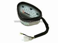 Speedometer up to 70 km/h, white, fits replica Dax