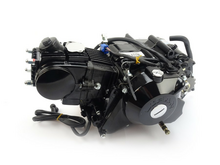 Engine, 50cc, semi-automatic, Lifan, 4-speed, starter motor, black