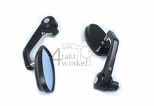 Mirror set, bar end, black