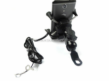 USB charger, phone holder, for 12 volt bike