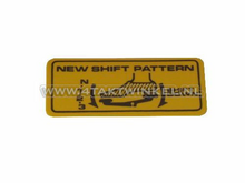 Sticker C50 shift pattern, N-1-2-3