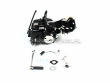 Engine, 50cc, manual clutch, Lifan, 4-speed, black