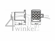 Connector Japanese, 9-pin female housing Connector