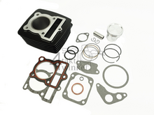 Cylinder kit, with piston &amp; gasket, 85cc, Mash, Orion, Zhenhua, black