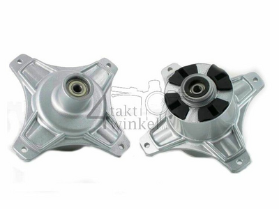 Hub Dax set front & rear, silver