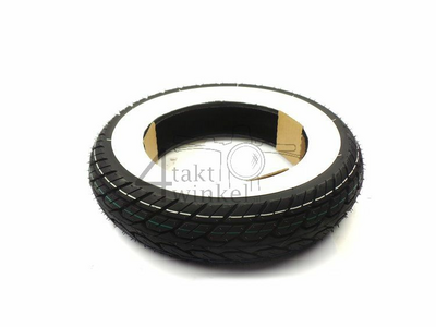 Tire 10 inch, Kenda K418, 90/90, whitewall