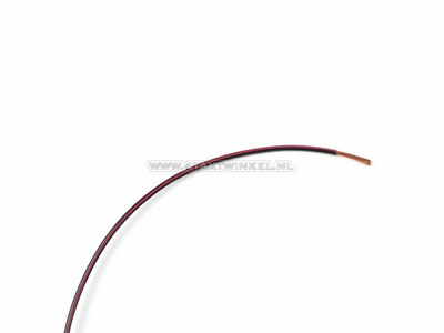 Wire per meter 1mm2, black / red