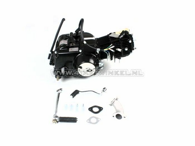 Engine, 70cc, manual clutch, Lifan, 4-speed, black