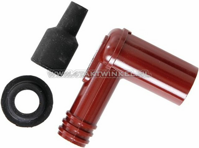 Spark plug cap NGK LD05F-R dark red