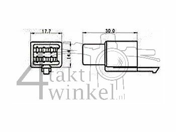 Connector Japanese, housing Connector 6-pin male