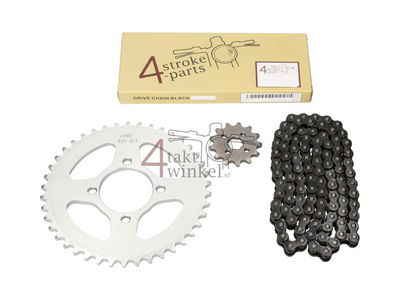 Sprockets and chain set, CD50s Benly standard, 4sp