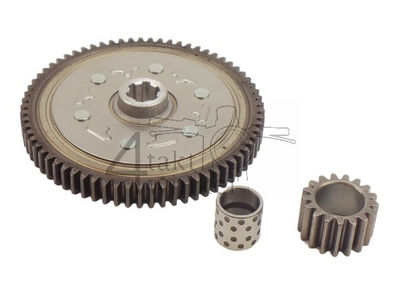 Drive sprocket gearbox, set, replica