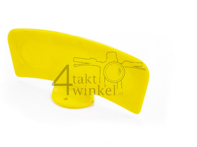 Mudguard plate moped yellow, universal