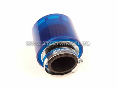 Power filter 38mm, straight, blue cap